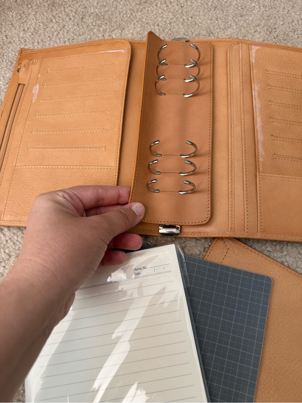 Moterm Luxe Rings Planner - A5 (Vegetable Tanned Leather) - Picture 9 of 14